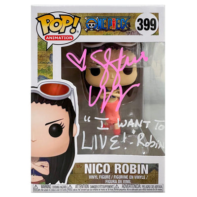Funko POP! Nico Robin One Piece #399 [Autographed] W/Quote