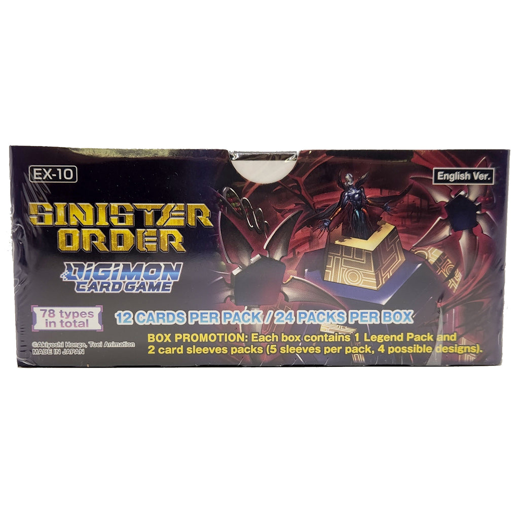 digimon sinister order booster box Digimon Card Game: Extra Booster Box: Sinister Order (Ex10)