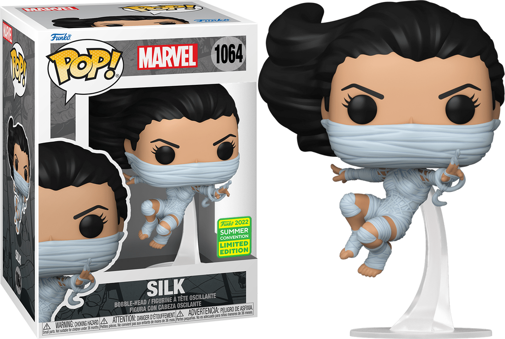 Funko POP! Silk (Jumping) Marvel [SDCC Sticker] | Toy