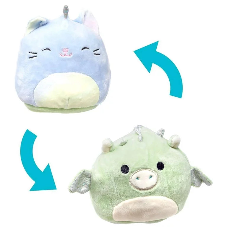 5" Squishmallow Flip-a-Mallows Courtney the unicorn & Miles the dragon