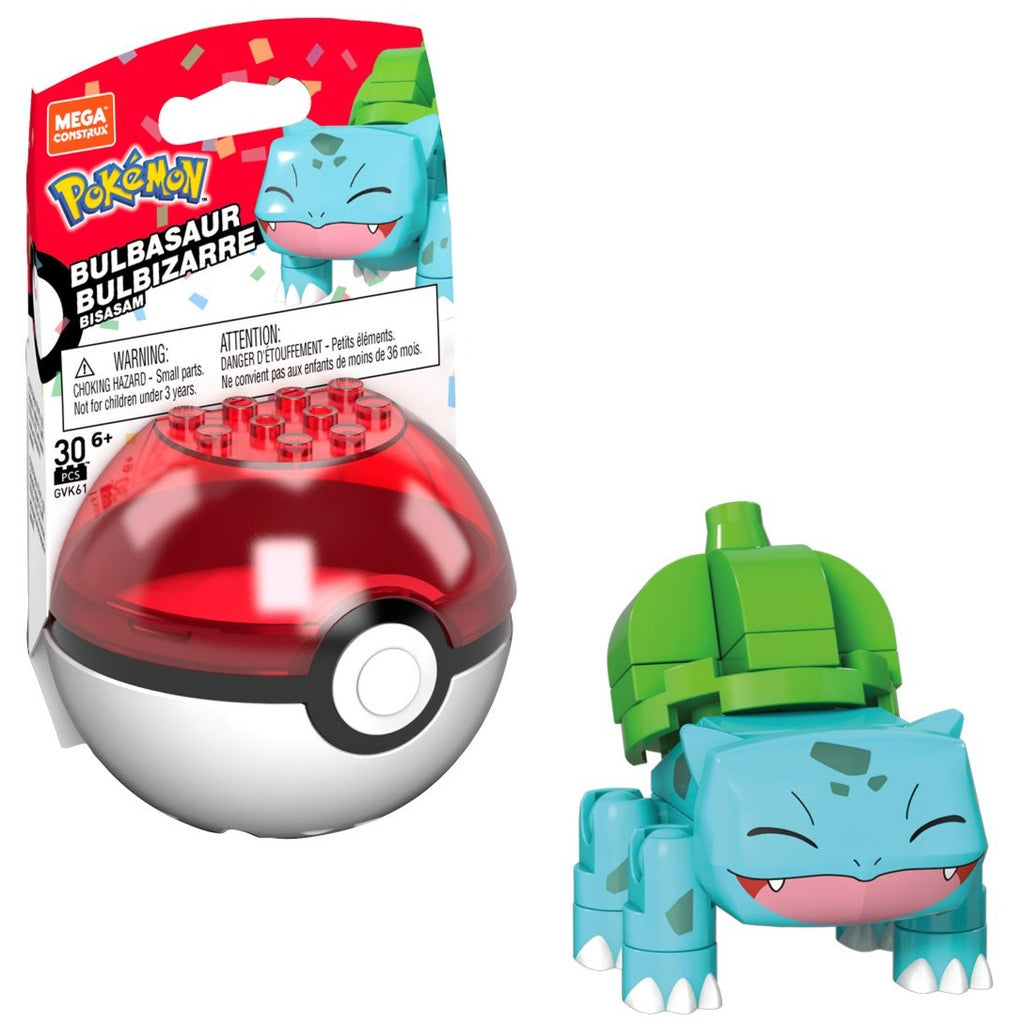 Pokemon Mega Construx 2022 Evergreen Pokeball - Bulbasaur