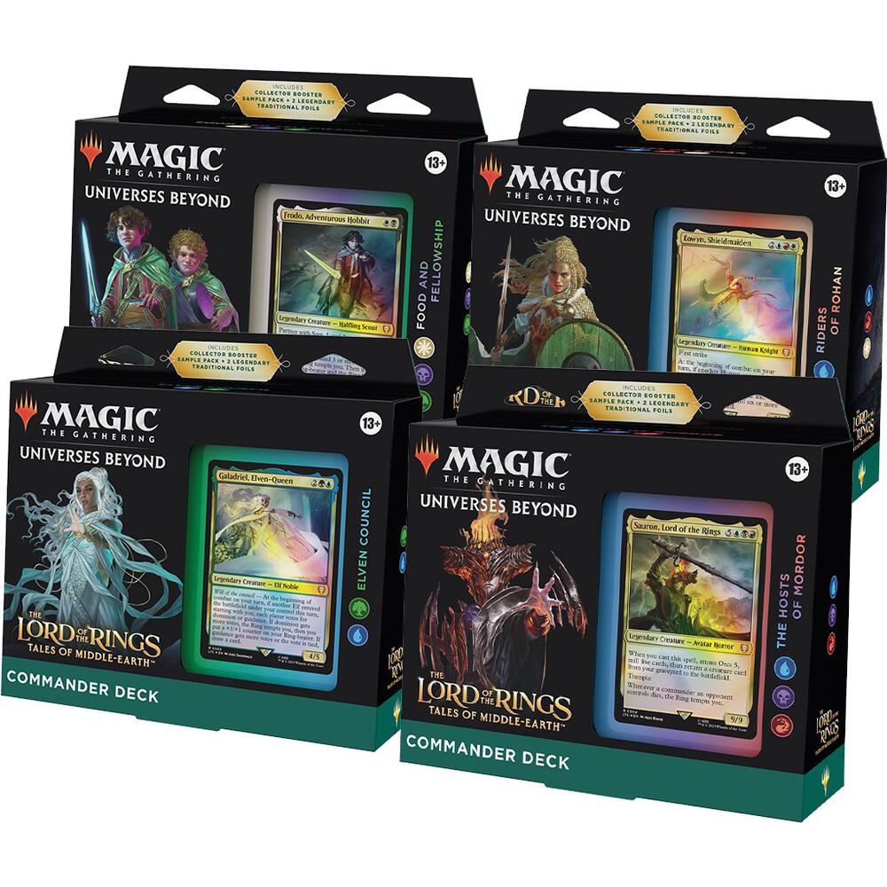 Magic the Gathering The Lord of the Rings: Tales of Middle-earth Commander Decks [Set of 4]
