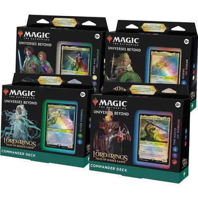Magic the Gathering The Lord of the Rings: Tales of Middle-earth Commander Decks [Set of 4]