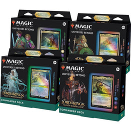 Magic the Gathering The Lord of the Rings: Tales of Middle-earth Commander Decks [Set of 4]
