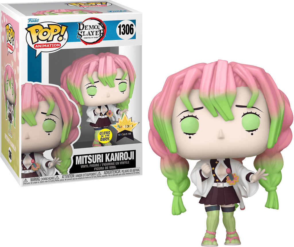 Funko POP! Mitsuri Kanroji [GITD] Demon Slayer #1306 Fundom Exclusive