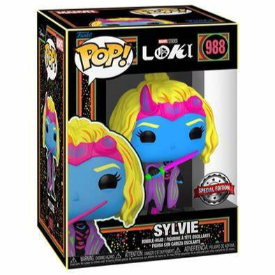 Funko POP! Blacklight Sylvie Marvel Studios Loki #988 [Special Edition]
