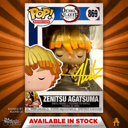 Funko POP! Zenitsu Agatsuma Demon Slayer #869 [Autographed]