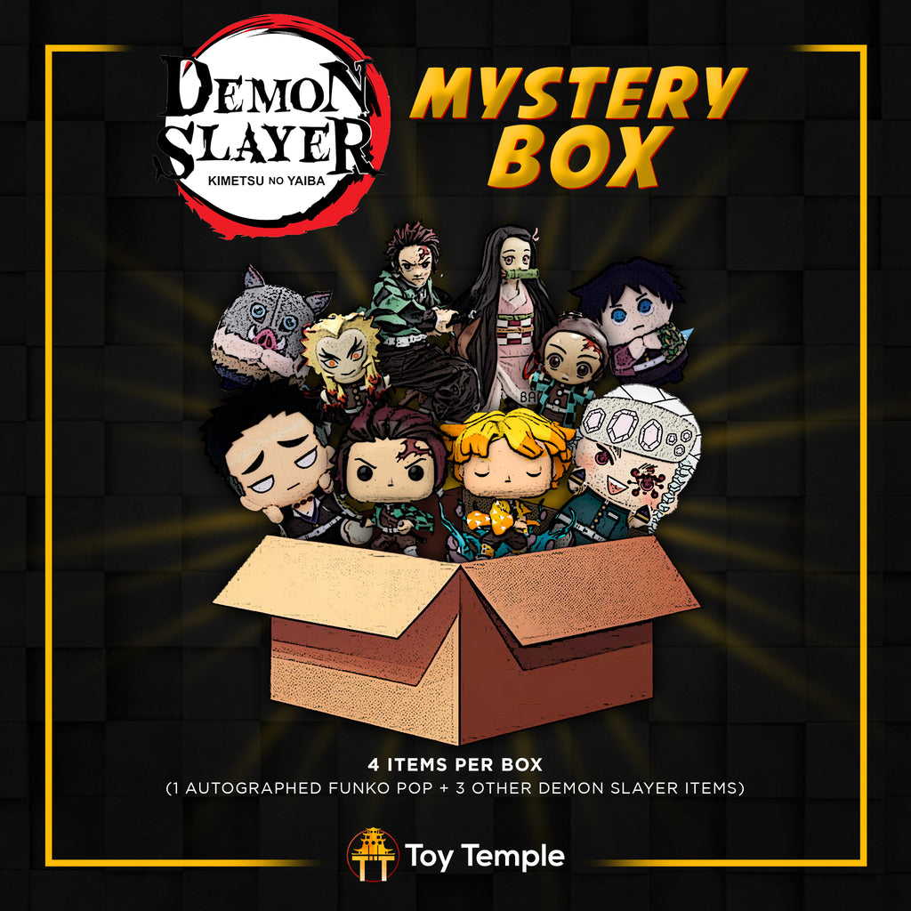 Signed funko pop mystery deals box