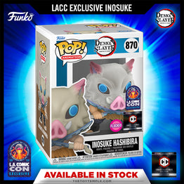 Funko POP! Inosuke Hashibira Demon Slayer #870 [Flocked] [LACC 2023] [Chalice Exclusive]