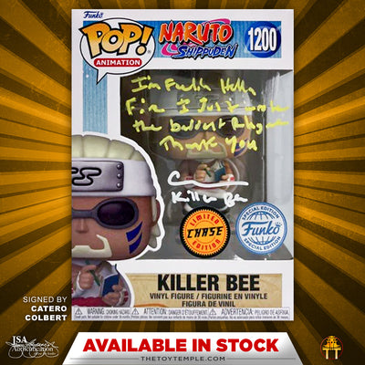 Funko POP! Killer Bee Naruto Shippuden #1200 [CHASE] [Autographed w/ Quote]