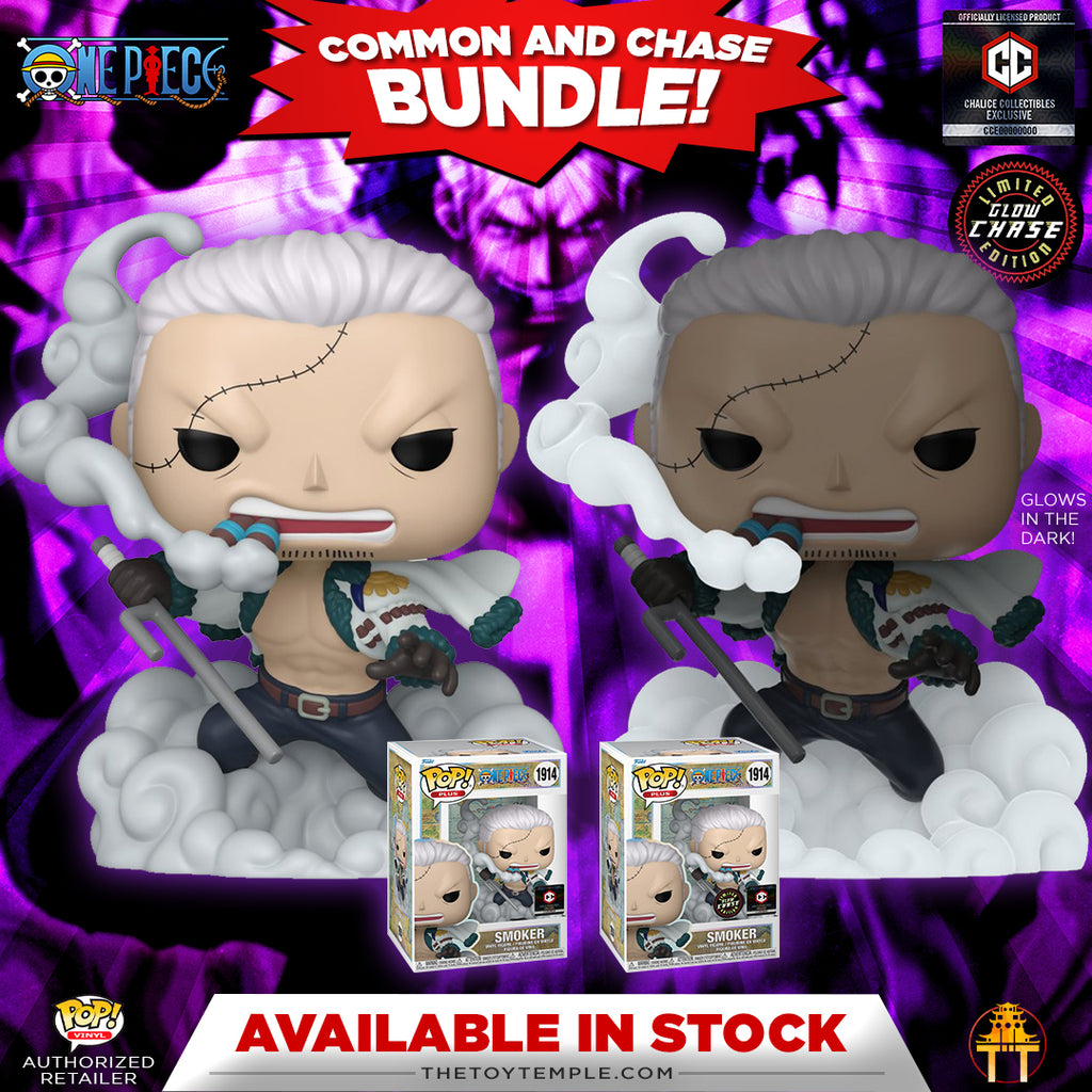 Funko POP! Plus Smoker One Piece #1914 [GITD] (Common and Chase Bundle)