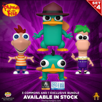 Funko POP! Disney Phineas And Ferb Set of 4