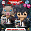 Funko POP! Inosuke Hashibira Demon Slayer #875 [Flocked] [Special Edition] [Common and Chase Bundle]