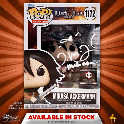 Funko POP! Mikasa Ackermann Attack on Titan #1172 [Chalice Exclusive] [Autographed]