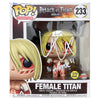 Funko POP! Female Titan 6" Attack on TItan #233 [GITD] [Special Edition] [Autographed]