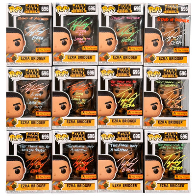 Funko POP! Ezra Bridger #696 [Toy Temple Exclusive] [Autographed W/Quote]