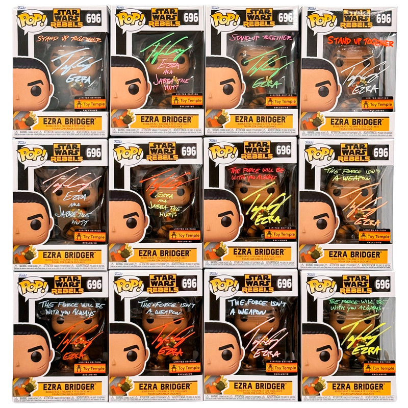 Funko POP! Ezra Bridger #696 [Toy Temple Exclusive] [Autographed W
