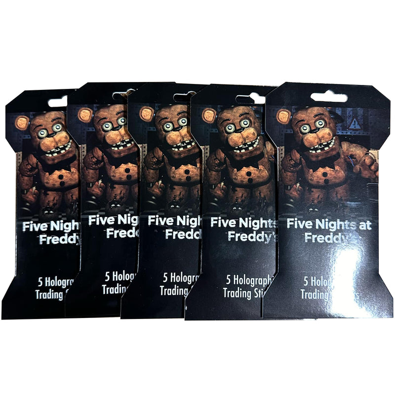 fnaf yugioh cards Five Nights At Freddy's - Holographic Trading Stickers (5 Packs) Card | Set | Rating:Ninjask IR | Mega Evolution | 10 secret rare pokemon cards Khans of Tarkir MTG