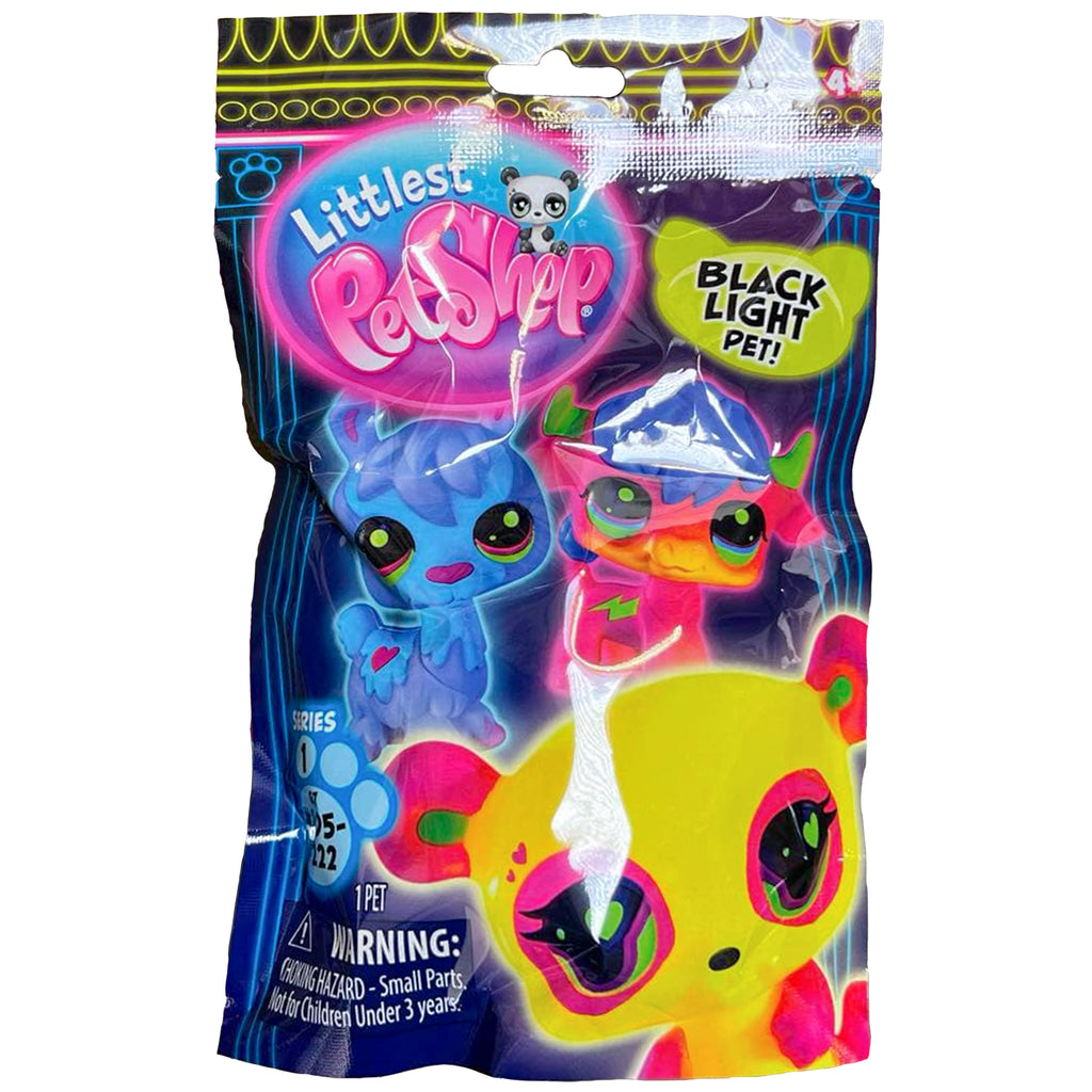 Littlest PetShop Minifigures Blind Bag Series 1 Black Light Pet Toy Temple