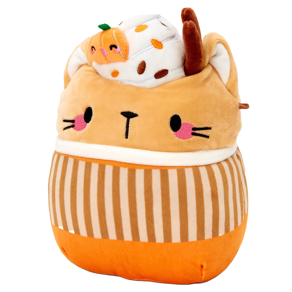 8" Cinda the Pumpkin Spice Cat Squishmallow