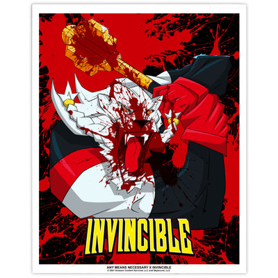 Invincible Art Poster: Death Blow LE100 [NYCC 2025] [Toy Temple Exclusive] [Autographed]