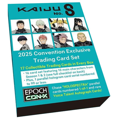 EPOCH CON-X Kaiju No.8 - 2025 Convention Exclusive Trading Card Set LE500 [NYCC 2025] [Toy Temple Exclusive]