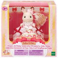 EPOCH Calico Critters - Freya's Birthday Celebration Strawberry Cake Dress