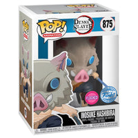 Funko POP! Inosuke Hashibira Demon Slayer #875 [Flocked] [Special Edition] [Common and Chase Bundle]