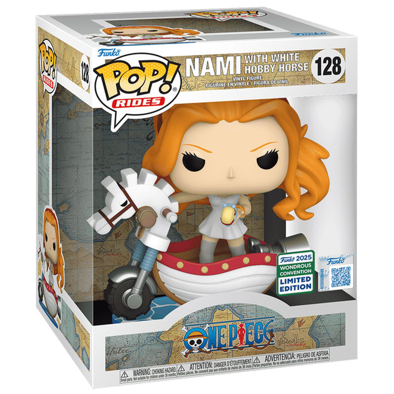Funko POP! Rides Deluxe Nami with White Hobby Horse One Piece #128
