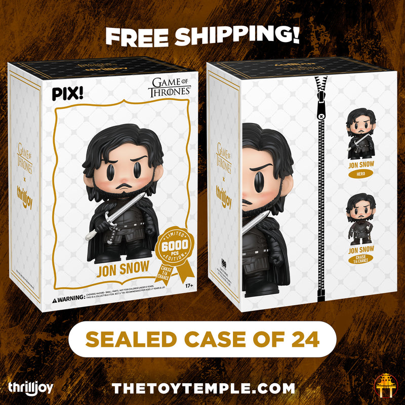 funko thrilljoy game of thrones 未開封フィギュア Thrilljoy PIX! Jon Snow Game of Thrones LE 6000 (Sealed Case of 24