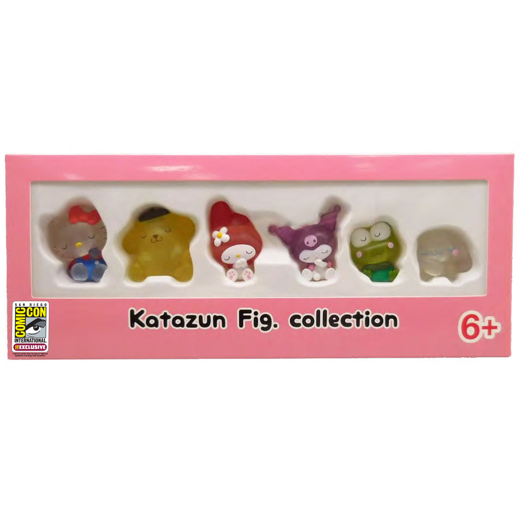 Sanrio Hello Kitty & Friends Katazun 6 Pcs Translucent Figure Collection Set (SDCC 2023 Exclusive)
