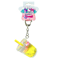 Hello Kitty Tsunameez Acrylic Keychain Boba Tea - My Melody Yellow