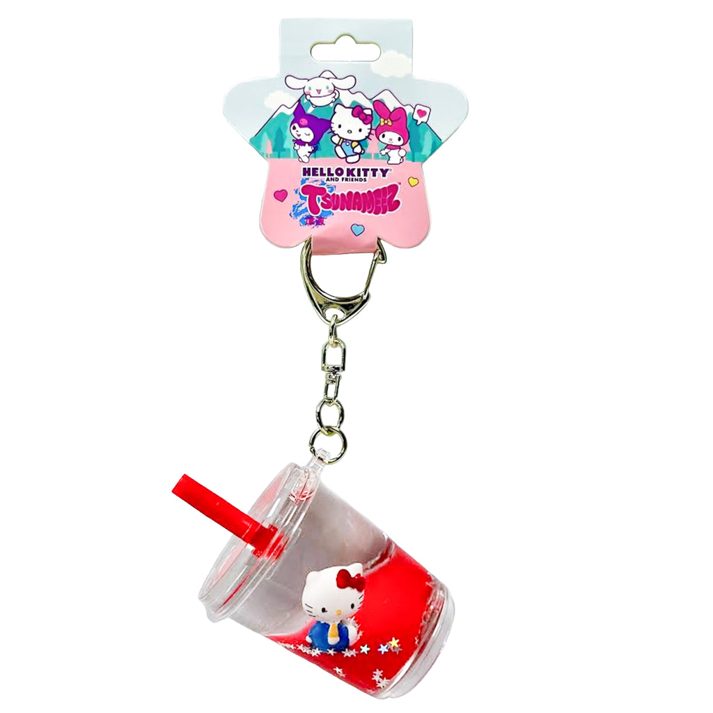 Hello Kitty Tsunameez Acrylic Keychain Boba Tea Hello Kitty