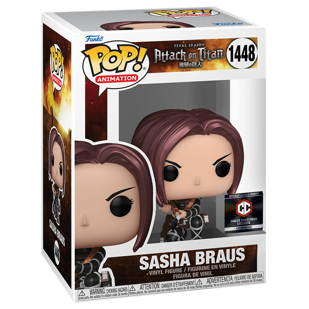 Funko POP! Sasha Braus Attack on Titan #1448 (Metallic) [Chalice Collectibles]