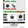 Minecraft Series 2 FiGPiN Mystery Mini Enamel Pin Display of 10