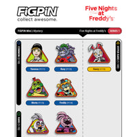Five Nights at Freddy's Series 1 FiGPiN Mystery Mini Enamel Pin Display of 10