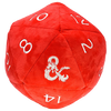 Ultra Pro Dungeons & Dragons Red and White D20 Plush Dice Bag