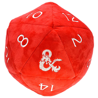 Ultra Pro Dungeons & Dragons Red and White D20 Plush Dice Bag