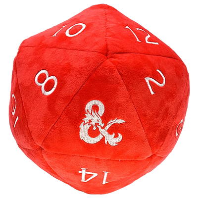 Ultra Pro Dungeons & Dragons Red and White D20 Plush Dice Bag