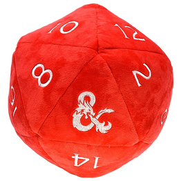 Ultra Pro Dungeons & Dragons Red and White D20 Plush Dice Bag