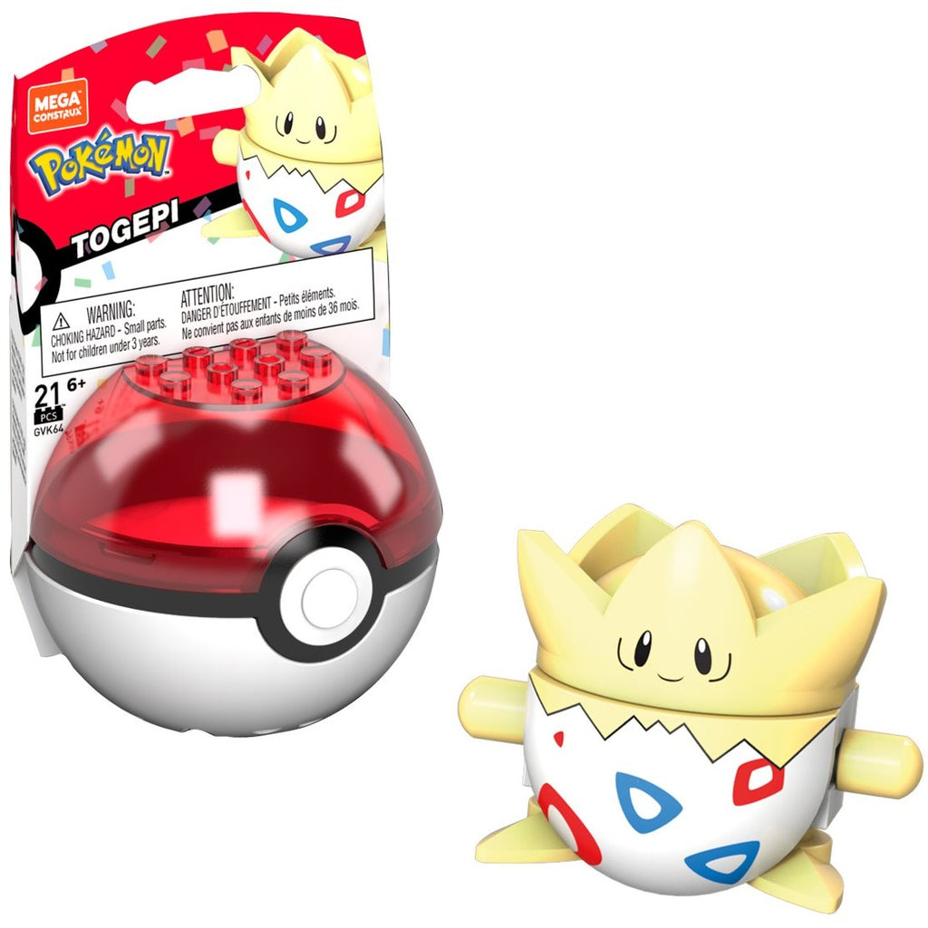 Pokemon Mega Construx 2022 Evergreen Pokeball - Togepi