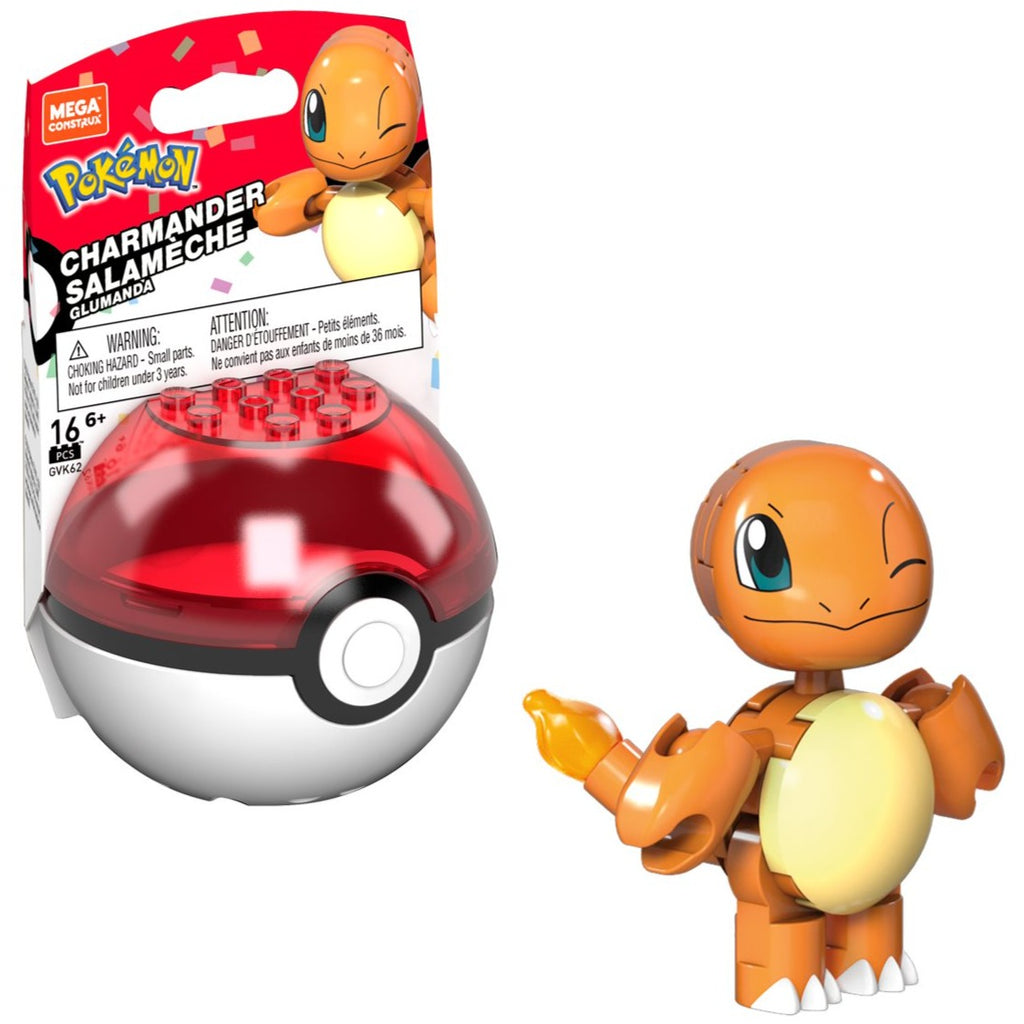 Pokemon Mega Construx 2022 Evergreen Pokeball - Charmander