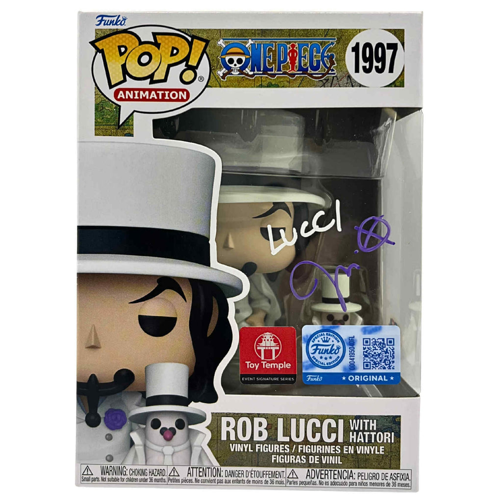 Funko POP! Rob Lucci with Hattori One Piece #1997 [Toy Temple Event Exclusive] [Special Edition] [Autographed]