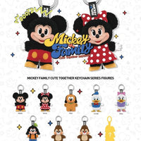 Pop Mart Mickey And Family Cute Together Keychain Plush Pendant, Authentic Disney