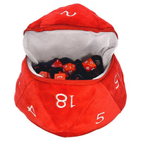 Ultra Pro Dungeons & Dragons Red and White D20 Plush Dice Bag