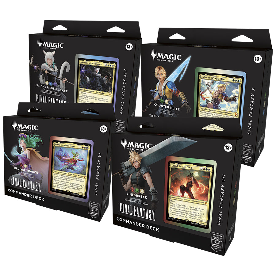 Magic the Gathering: Final Fantasy Commander Deck Display Set  (PRE-ORDER)