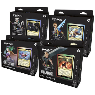 Magic the Gathering: Final Fantasy Commander Deck Display Set  (PRE-ORDER)