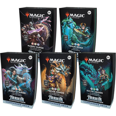 Magic: The Gathering - SET OF 5 WOTC - Commander Tarkir Dragonstorm Commander Decks