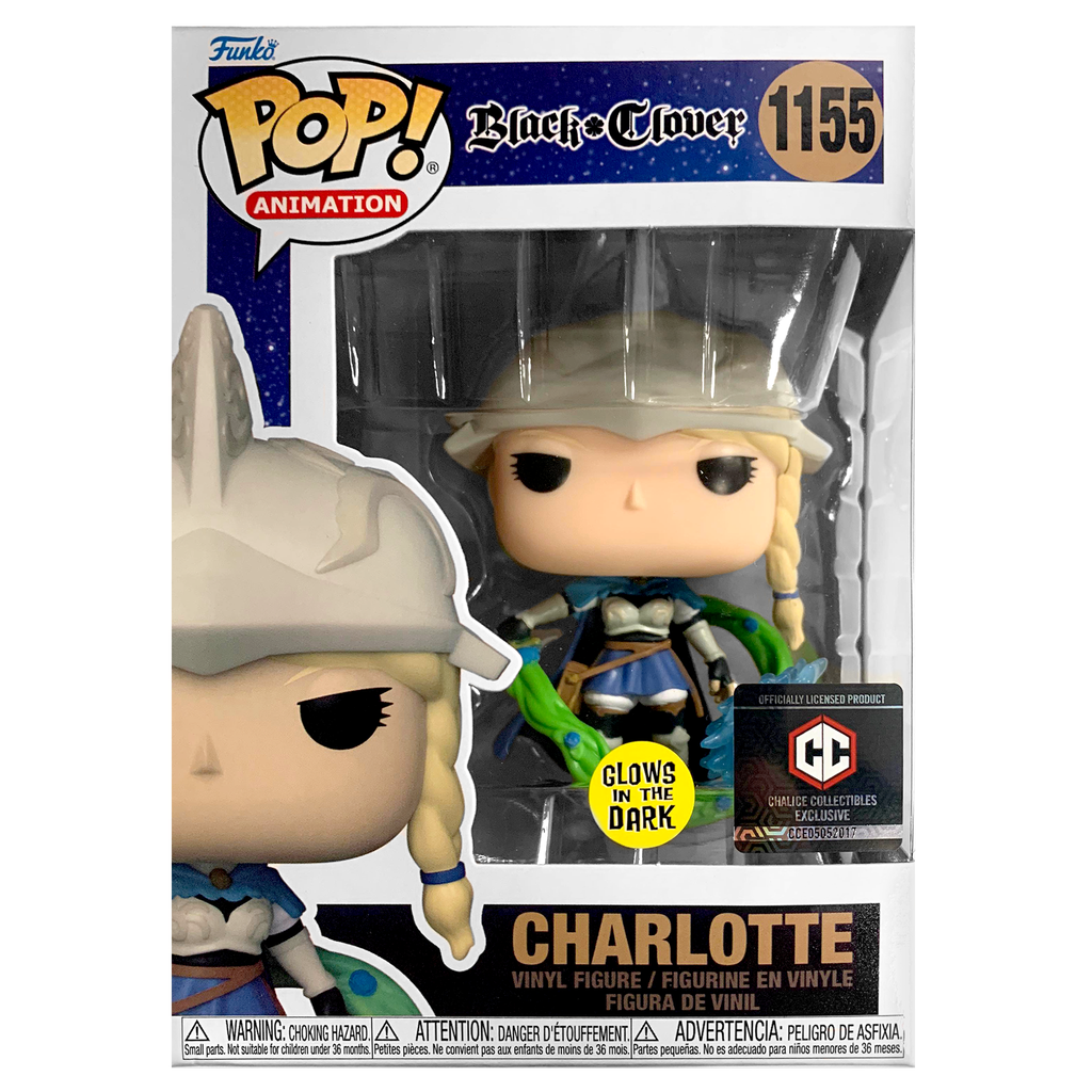 Funko POP! Charlotte Black Clover #1155 [Chalice Collectibles Glow in the Dark]