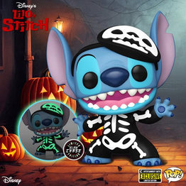 Funko POP! Skeleton Stitch Disney Lilo & Stitch #1234 [Entertainment Earth] (Common and Chase Bundle)